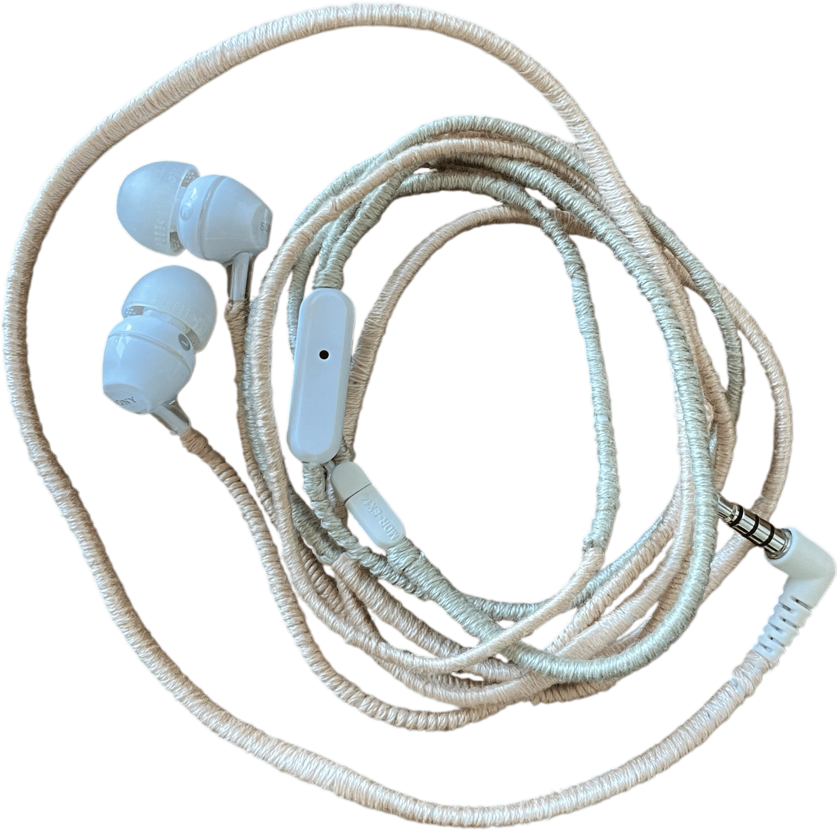 wrap your earphones in embroidery floss. 