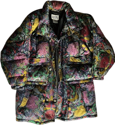 Vintage Paisley Puffer Jacket