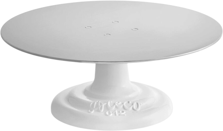 12" Revolving Cake Turntable with Cast-Iron Base