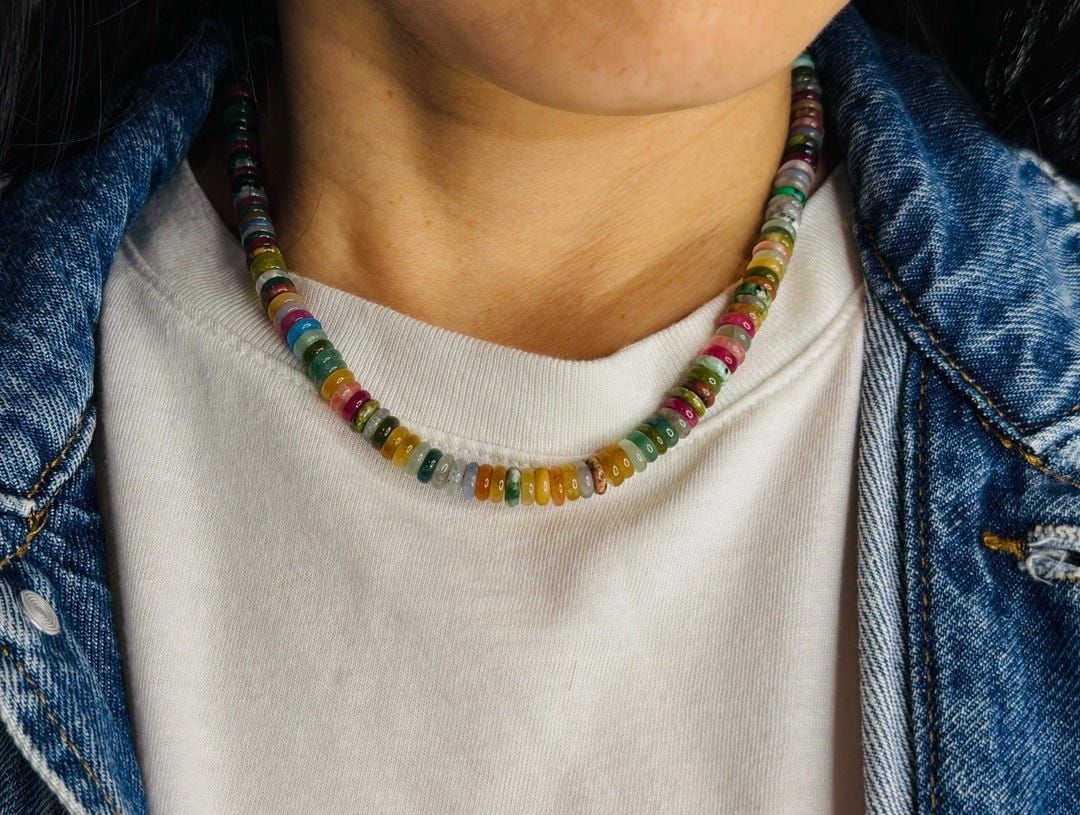 Colorful Stone Beaded Necklace
