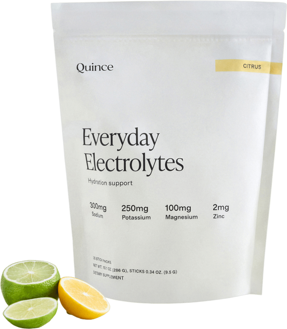 Quince Everyday Electrolyte Drink Mix in Citrus