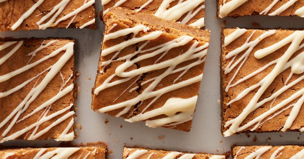 Gingerbread Blondies