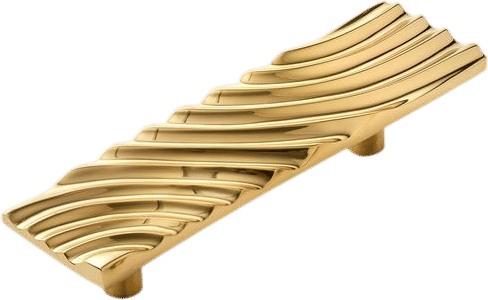 Medano Handle, Polished Brass