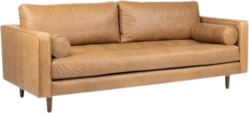 Sven Tufted Leather Sofa