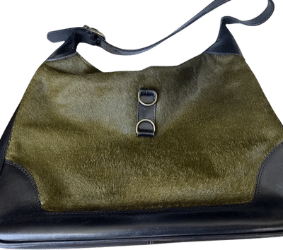Olive Green Pony Hair Handbag