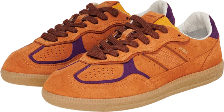 Tb.490 Orange Leather Sneakers