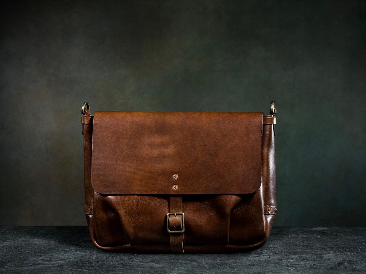 Satchel & Page Brown Leather Mailbag