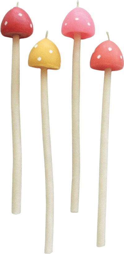 Beeswax Mushroom Candles