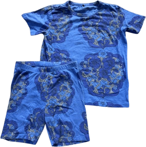 Mini Rodini Blue Floral Set