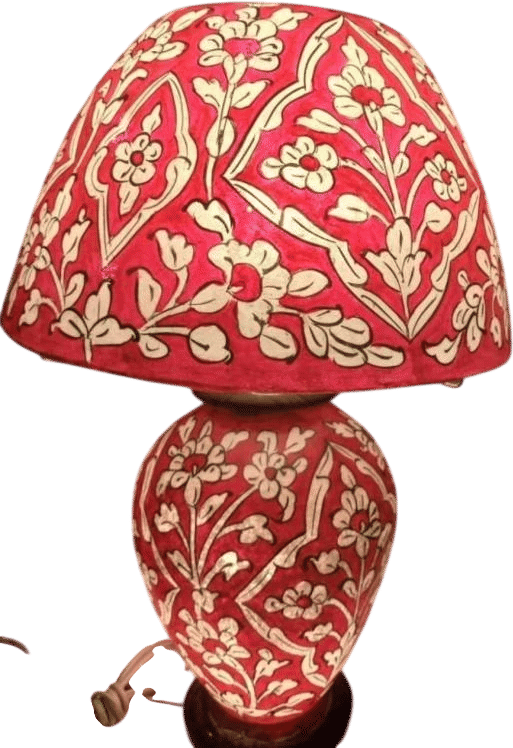 pakistani handcrafted camel skin lamp