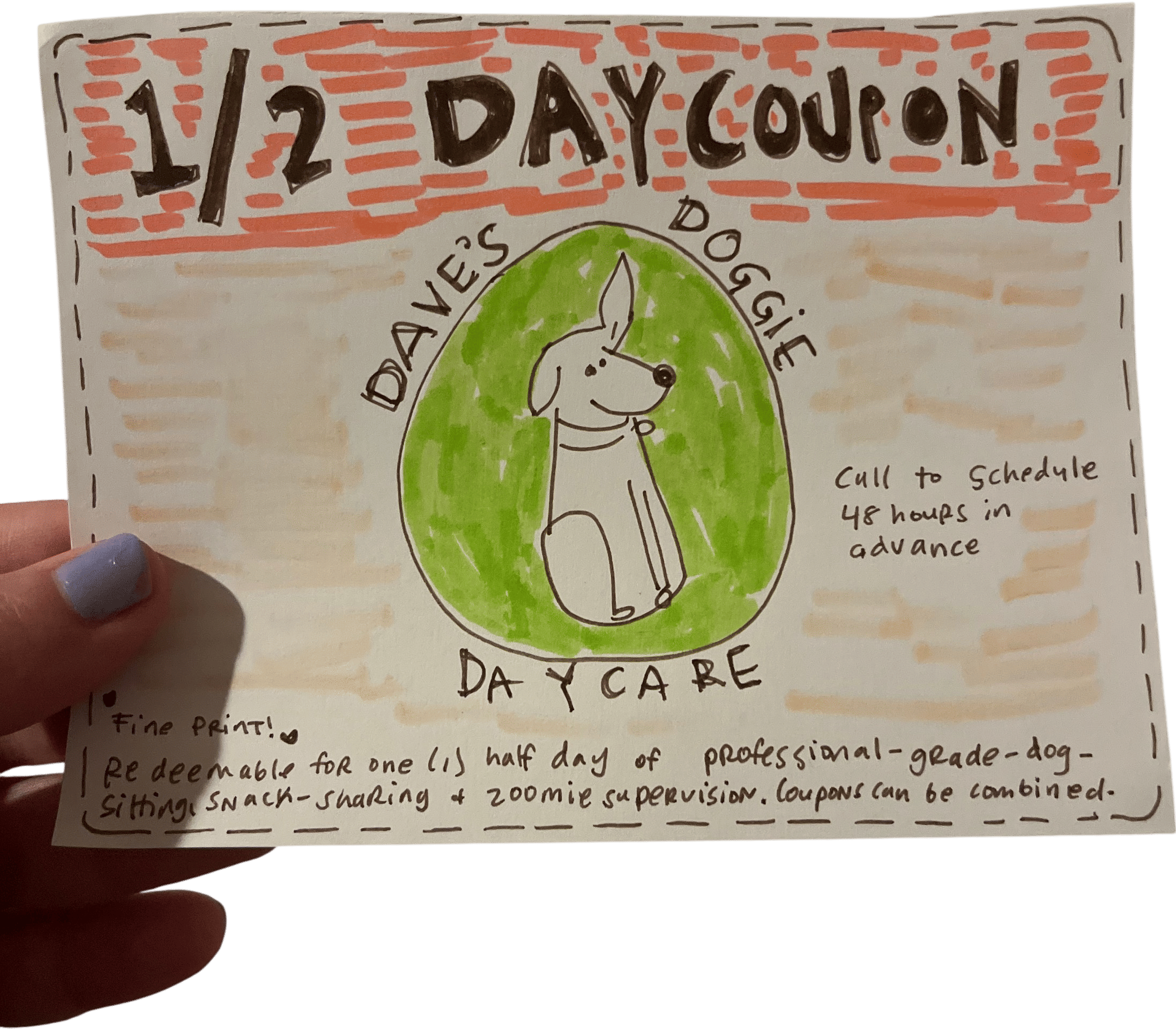 Make ur friend a coupon as a gift!