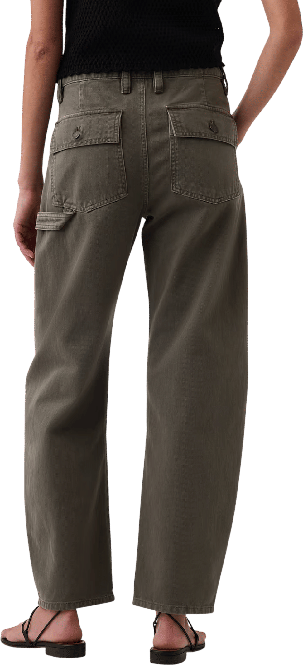Gap mid-rise barrel pants