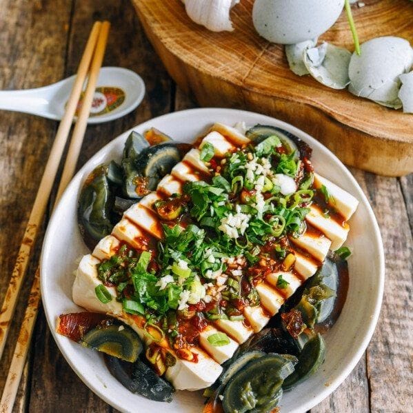 Cold marinated tofu in the summer