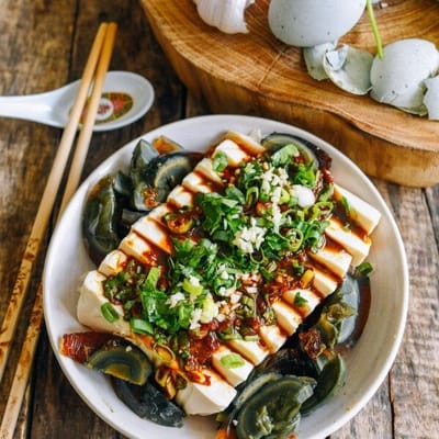 Cold Tofu with Century Egg Recipe