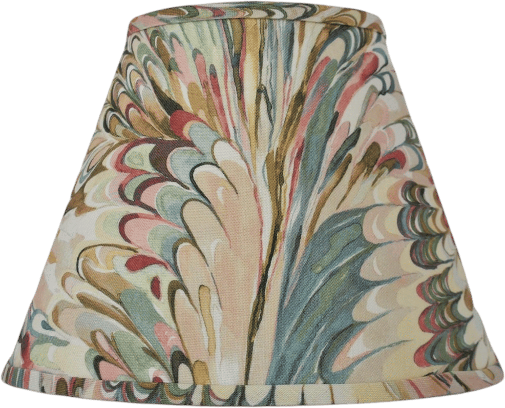 Taplow Print Lampshade in Juniper/Petal