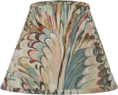 Taplow Print Lampshade in Juniper/Petal