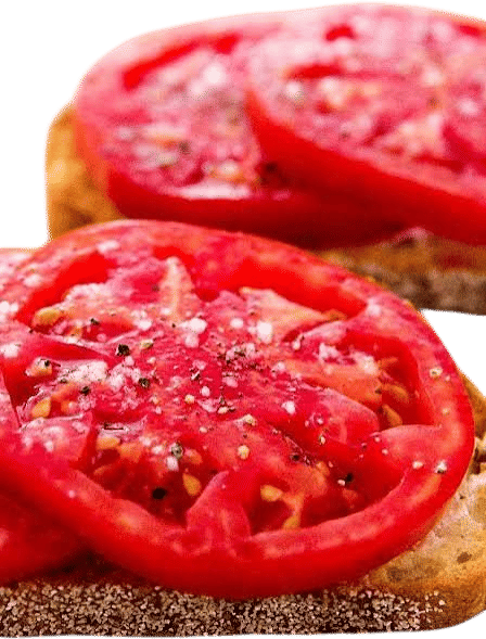 Really good bread toasted with butter, summer tomatoes and sea salt.
