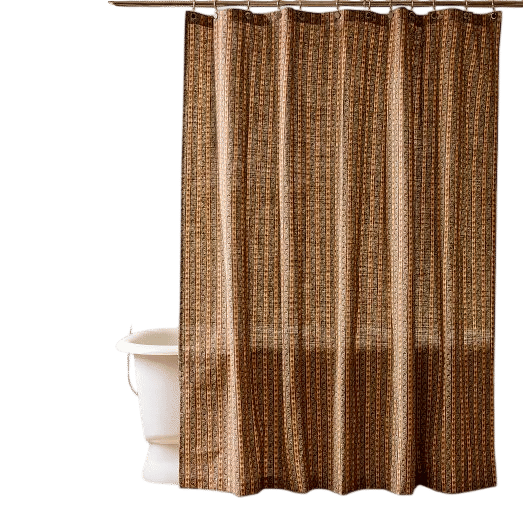Pierce & Ward Blooming Vine Stripe Shower Curtain