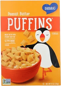 Barbara's Peanut Butter Puffins Cereal