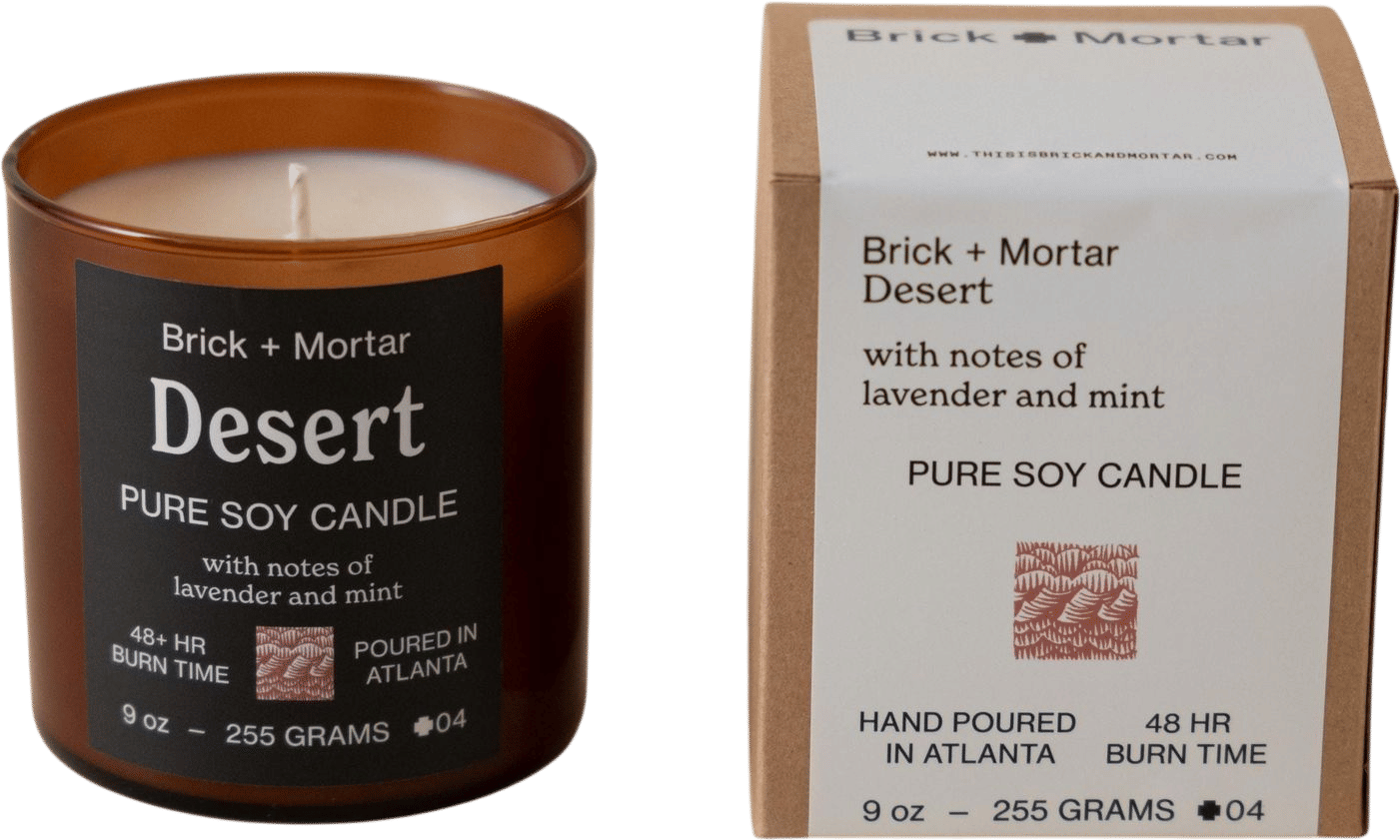 Brick + Mortar candle in Desert