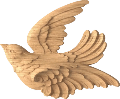 Carved Bird Applique (Right)