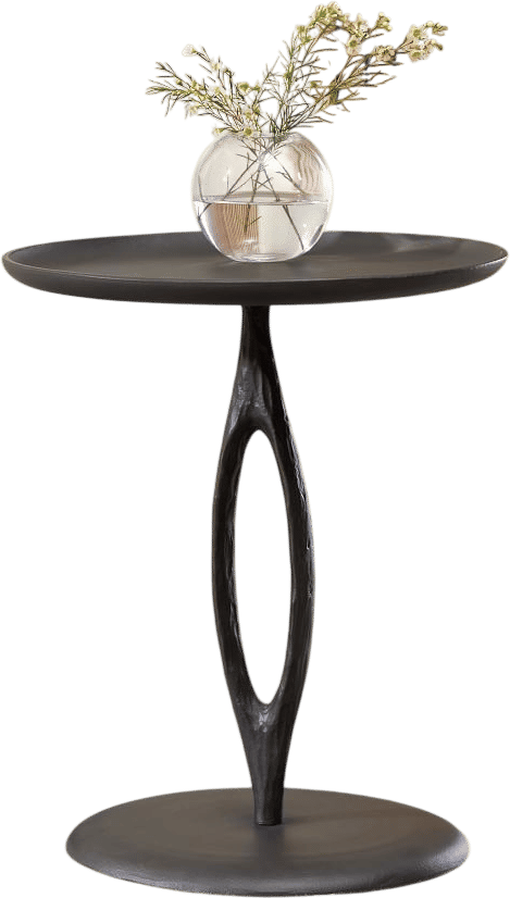iron side table