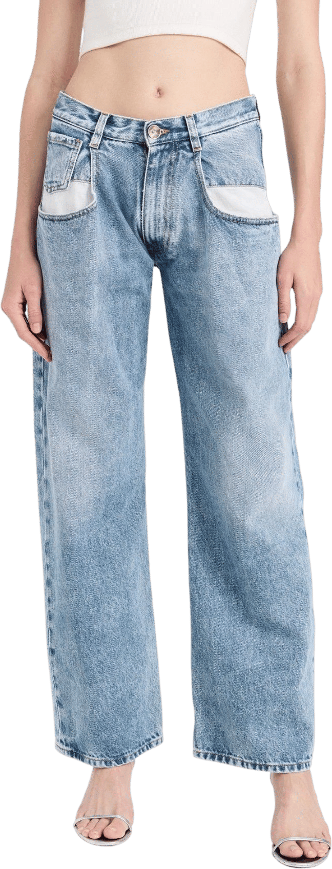 Maison Margiela Straight Jeans with Contrast Pockets