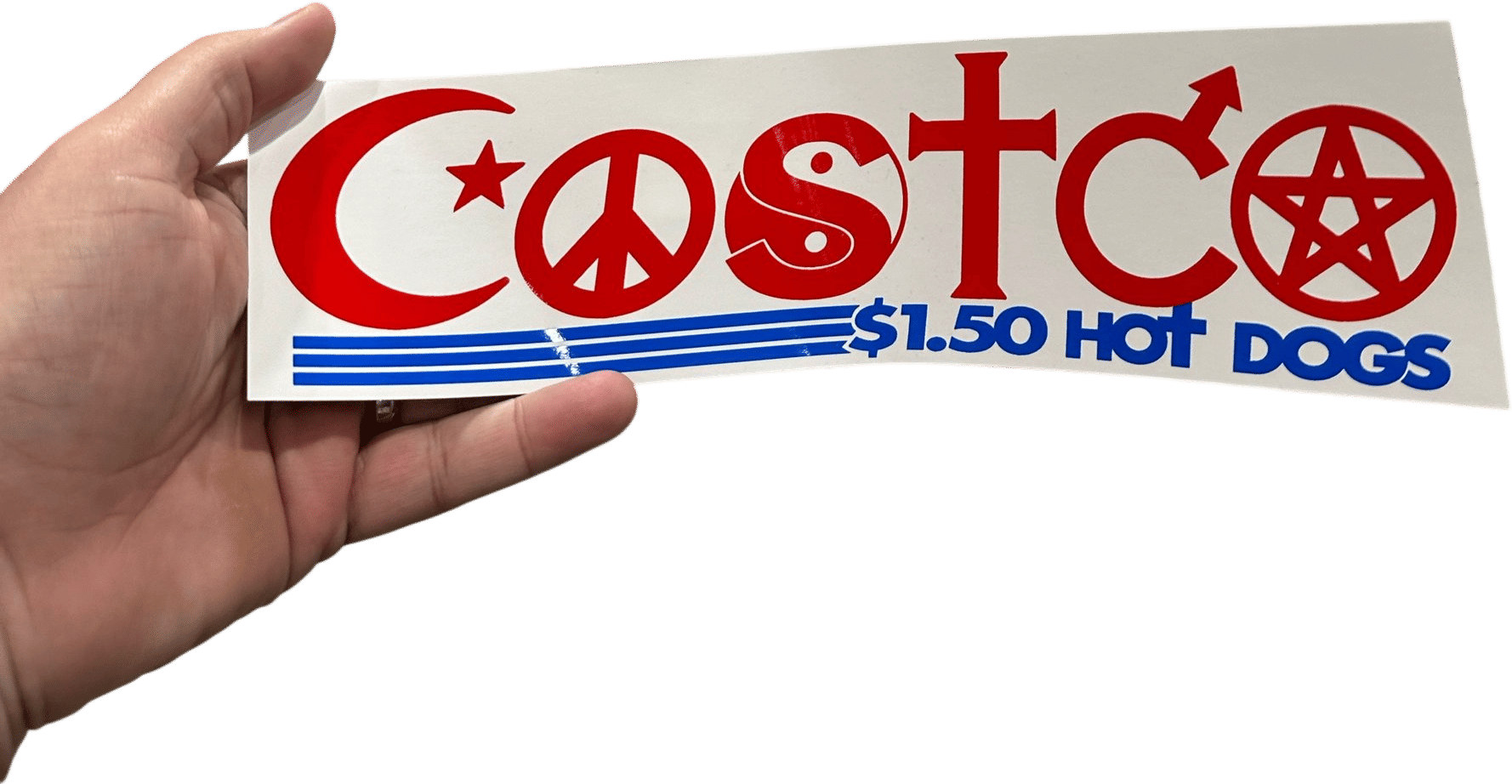 I Exist On $1.50 Hot Dogs Bumper Sticker