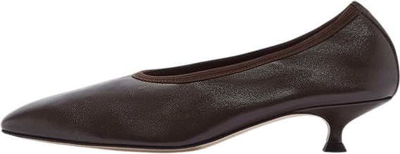 Hermia Leather Pumps | Moka Nappa