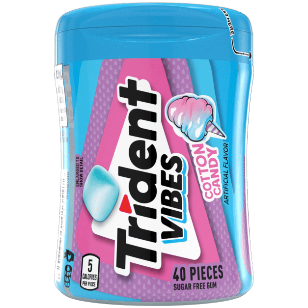 Trident Vibes Cotton Candy Gum