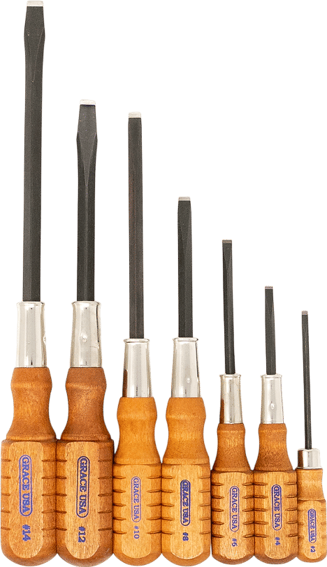 Grace USA 7 Piece Wood Screwdriver Set