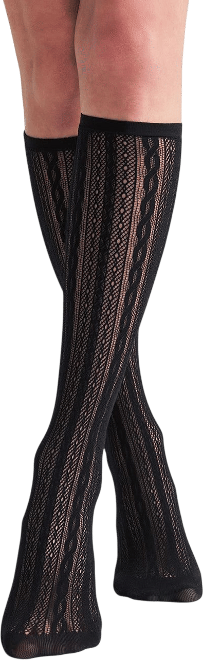 Lace Net Knee High - Ambra