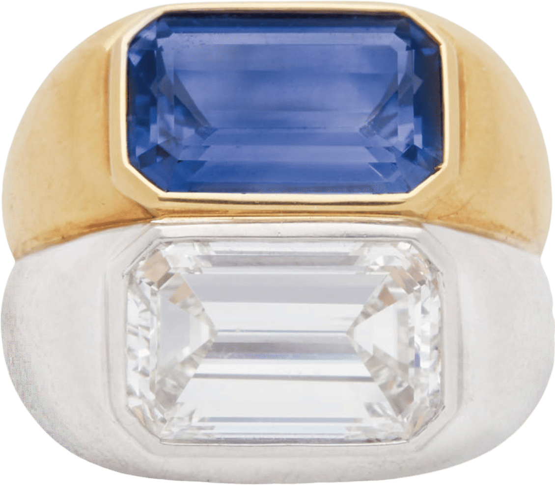 Sapphire and Diamond Ring