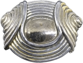 Vintage Electroform Signed GW Modernest Brooch