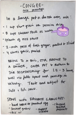 Samin Nosrat’s Instagram Congee