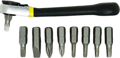 General Tools 80075 Nine-Piece Ratchet Offset Screwdriver Set