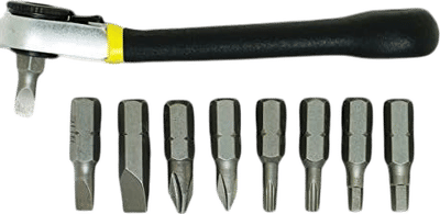 General Tools 80075 Nine-Piece Ratchet Offset Screwdriver Set