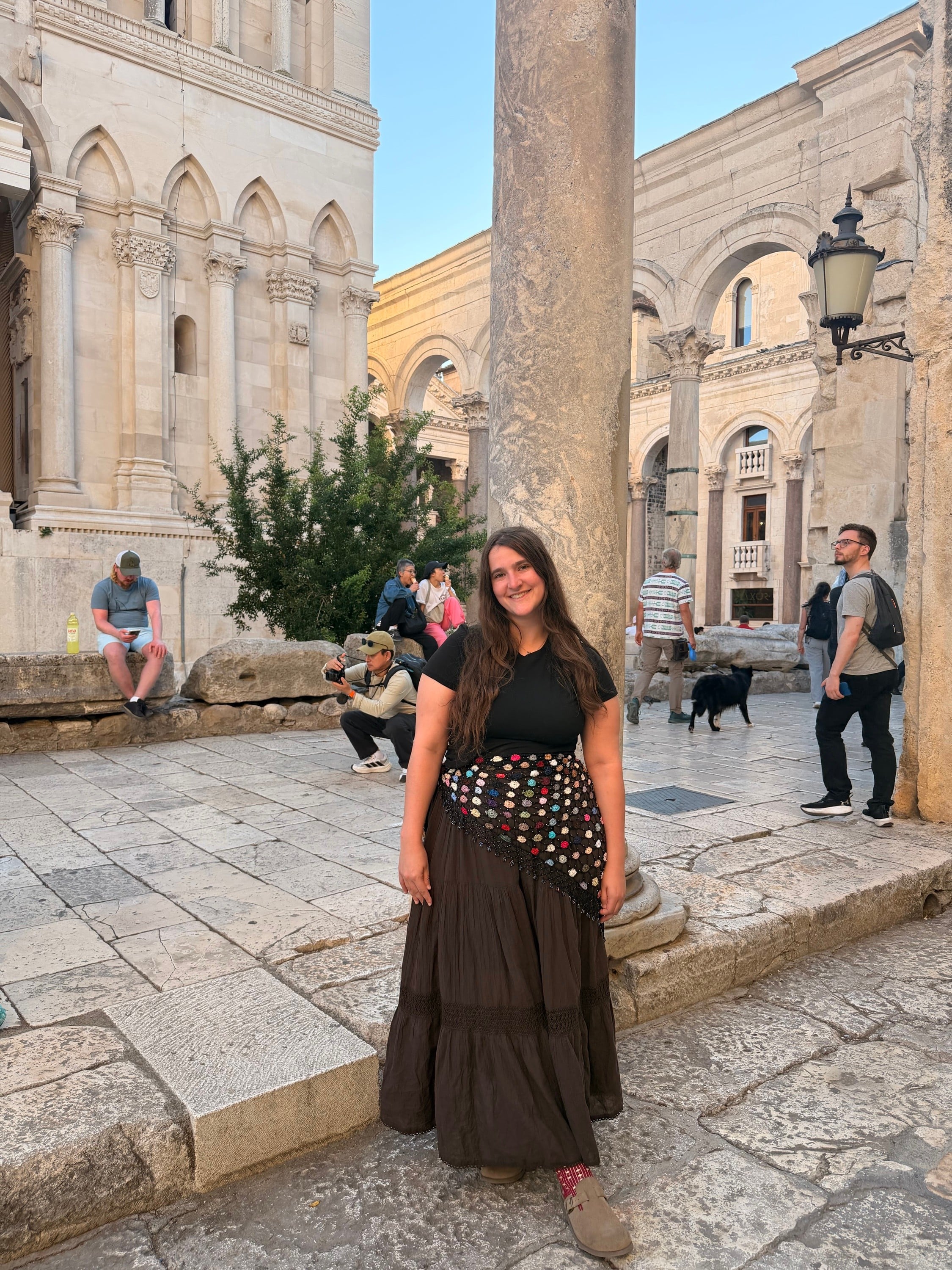 shawls as skirt accessories