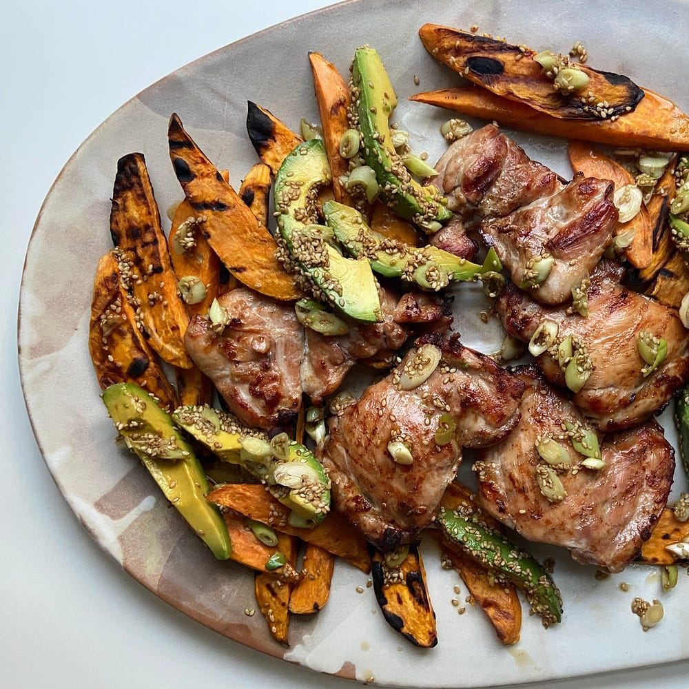 Chicken & Sweet Potatoes with Shooting Stars