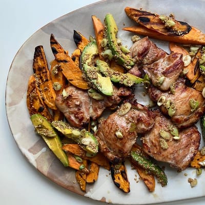 Chicken & Sweet Potatoes with Shooting Stars