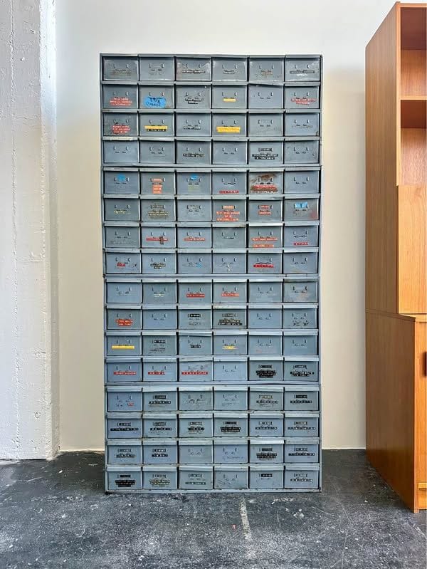 Vintage Industrial Metal Drawer Cabinets
