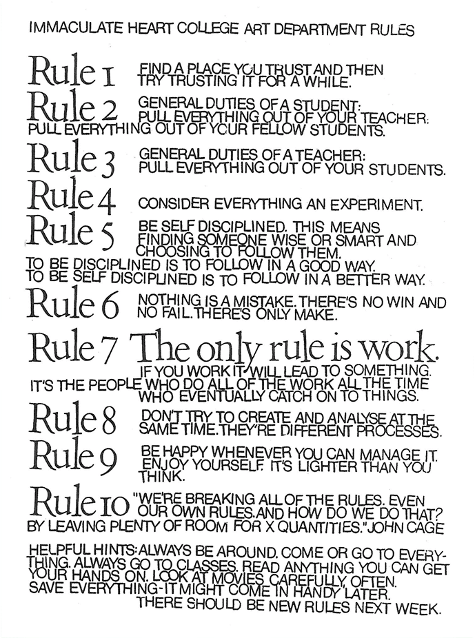 ten rules poster
