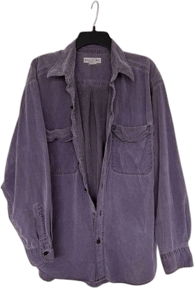 Vintage Banana Republic Safari Corduroy Purple Long sleeve Button Up Large