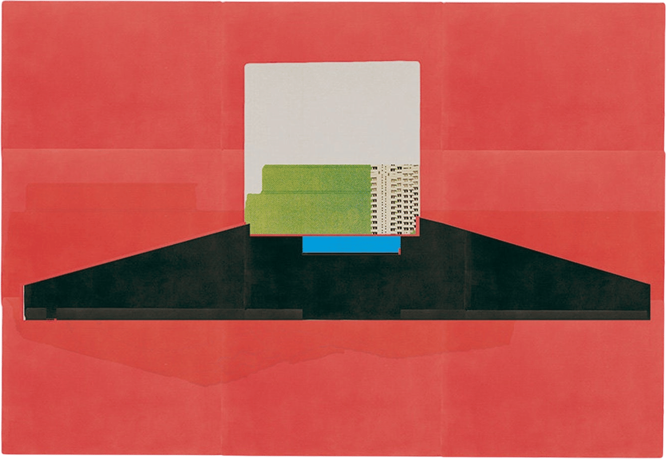 City Landscape A3 Mixed Media Print