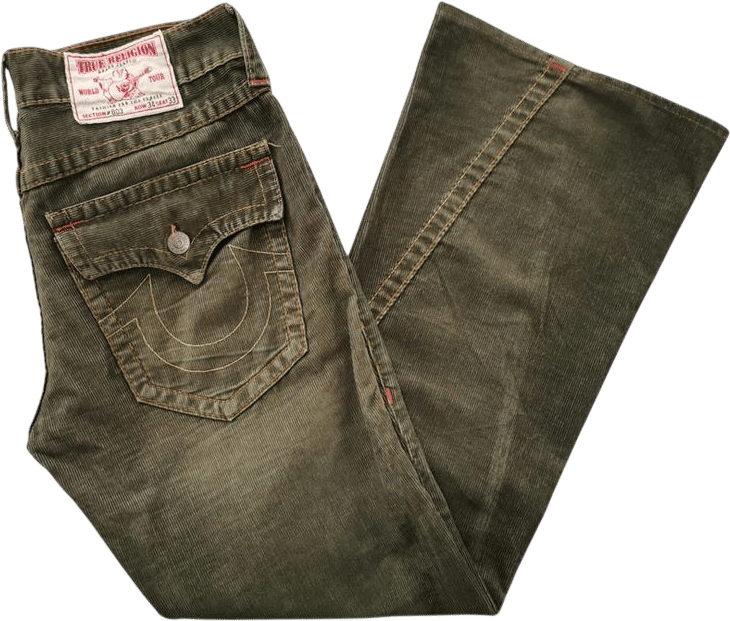 True Religion Pants Distressed Vintage 90's True Religion Cargo Corduroy Pants Made in USA Size 35/34x33 - Etsy