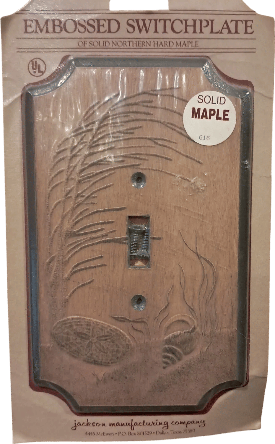 Embossed Maple Switchplate