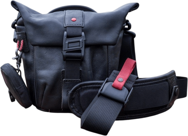 "PILOT" LEATHER TRAVEL CAMERA BAG