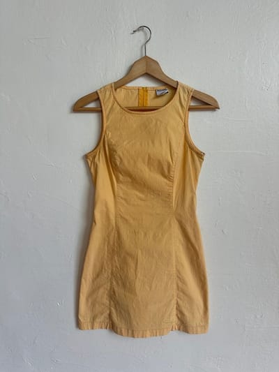 Y2K Marigold Orange Mini Dress