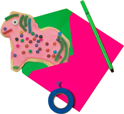 Weird Pony Cookie Card