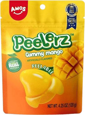 AMOS Peelerz Gummy Mango 4.25oz
